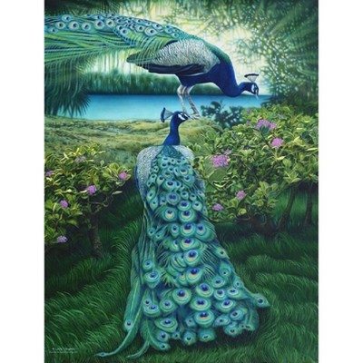 Sunsout A Pair of Peacocks 500 pc   Jigsaw Puzzle 47150
