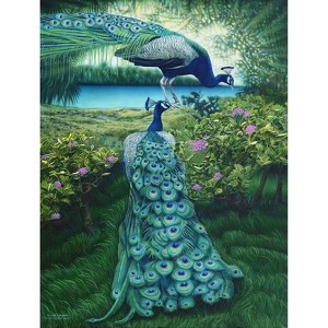 Sunsout A Pair of Peacocks 500 pc   Jigsaw Puzzle 47150 - 1 of 3
