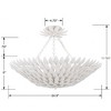 Crystorama Lighting Broche 6 - Light Semi-Flush Mount in  Matte White - 4 of 4
