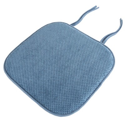 Memory Foam Chair Cushion - Great For Dining, Kitchen, And Desk Chairs -  Machine Washable Pad With Ties And Nonslip Back By Lavish Home (platinum) :  Target