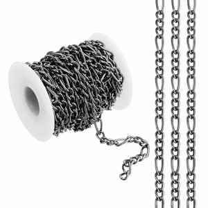 Unique Bargains Aluminum Craft Supply Jewelry Making Twisted Link Chain Roll 16.4ft - 1 of 4