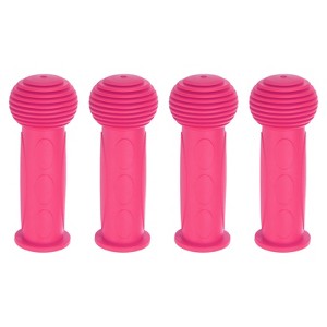 Unique Bargains Rubber Non-Slip Mushroom 7/8 Inch Bike Handlebar Grips 2 Pairs 4.33" - 1 of 4