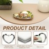 Unique Bargains Stainless Steel Decorative Heart Shape Jewelry Serving Trays for Candle Drink - 3 of 4