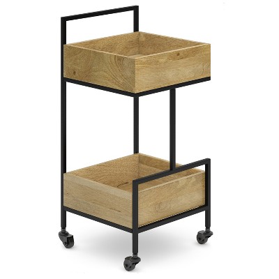 VYNXARIA 16" Bar Cart - Natural