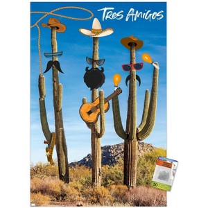 Trends International Cactus -Tres Amigos Unframed Wall Poster Prints - 1 of 4