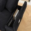 111.4'' Corduroy L-Shaped Sectional Sofas with Armrest Cup Holder, Storage, and Reversible Recliner - 2 of 4