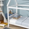 RISOKEYS Twin Size Bed Frame with Headboard and Footboard, Low Rubberwood House Bed for Boys and Girls,No Box Spring Needed - 4 of 4