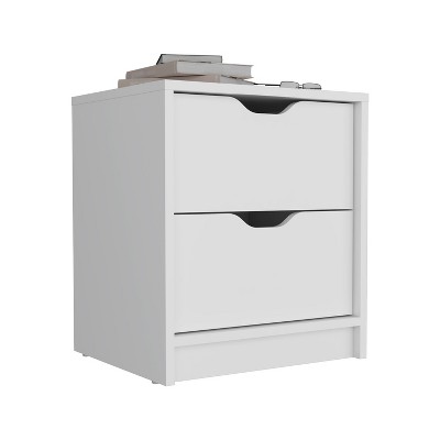 NicBex Nightstand with Drawer,Modern Side Table with Storage Space,Bedside Table for Bedroom,Living Room,Black/White