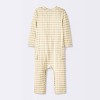 Baby Jacquard Checkered Romper & Hat - Cloud Island™ Tan - 2 of 4