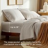 100% Cotton Percale Sheets,Sheet Set with Deep Pocket Up to 16 Inches, Breathable & Crirsp Soft, Bedsheet & Pillowcase Sets, 4 Pieces - 4 of 4
