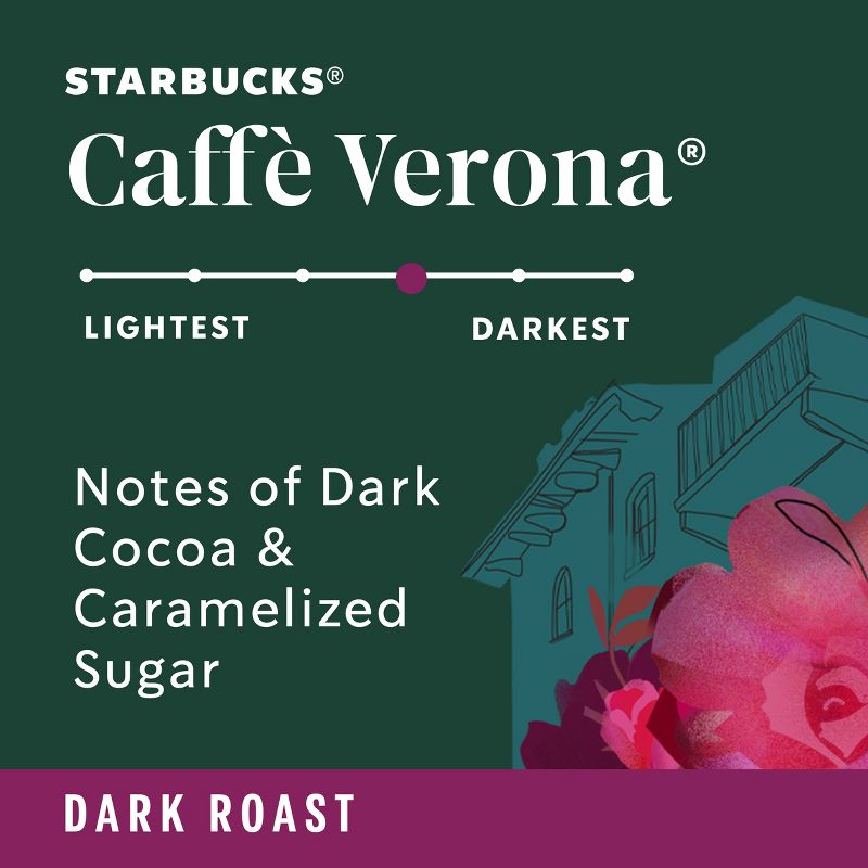 Starbucks Keurig Caff&#232; Verona Dark Roast Coffee Pods - 22 K-Cups, 3 of 8