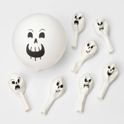 8ct Skeleton Face Halloween Balloons - Hyde & EEK! Boutique™