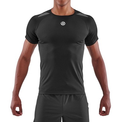 SKINS SERIES-3 Men's  Short Sleeve Active Top-50+ UPF, Moisture-Wicking for Running, Pickleballl & Basketball