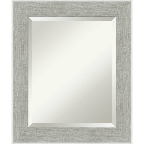 21 X 25 Glam Framed Bathroom Vanity, Gray Framed Mirror For Bathroom
