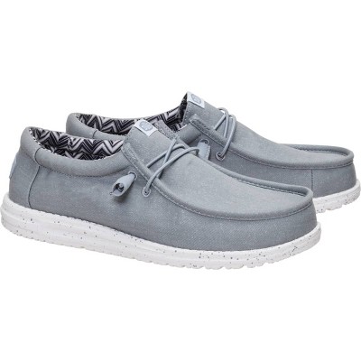 HEYDUDE Men Wally Stretch Canvas , Light Grey, 11 — фото 2