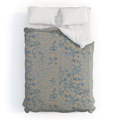 Deny Designs BlueLela Seamless Pattern Design Duvet Cover Set Blue