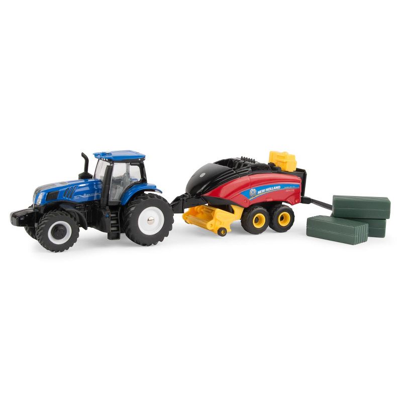 1/64 New Holland T8.380 Tractor With 330 Big Square Baler With 3 Bales 13948, 1 of 3