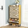 Hommoo Freestanding Shoe Storage Cabinet with 3 Flip Drawers - 4 of 4