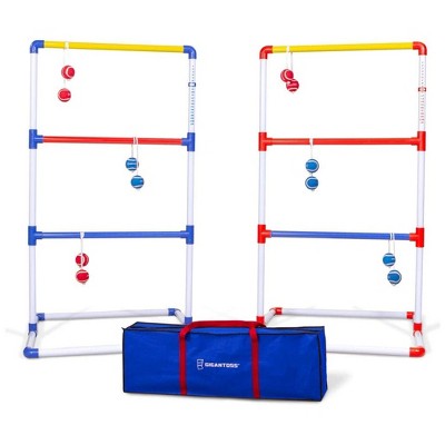 GoSports Gigantoss Ladder Toss Set Outdoor Backyard Lawn Game with 6 Bolo Balls