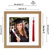 Americanflat 13x13 Graduation Frame with tempered shatter-resistant glass - 2 Opening Mat Displays 8"x10" Diploma or Certificate - 3 of 4