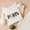 Simply Sage Market Paris France Eiffel Tower Lightweight Garment Dyed Sweatshirt - 3 of 4