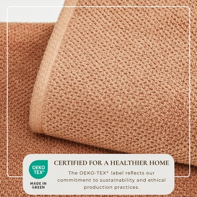 Clay Cotton Textured Hand Towels Set of 6