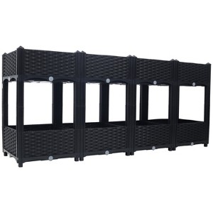 Mlmh & Kngwa 63"W Elevated Planter Garden Box - 1 of 4