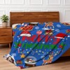 Blue Cute Christmas Blankets and Throws for Adults/Women/Boys/Kids, Holiday Fleece Throw Blanket - 4 of 4