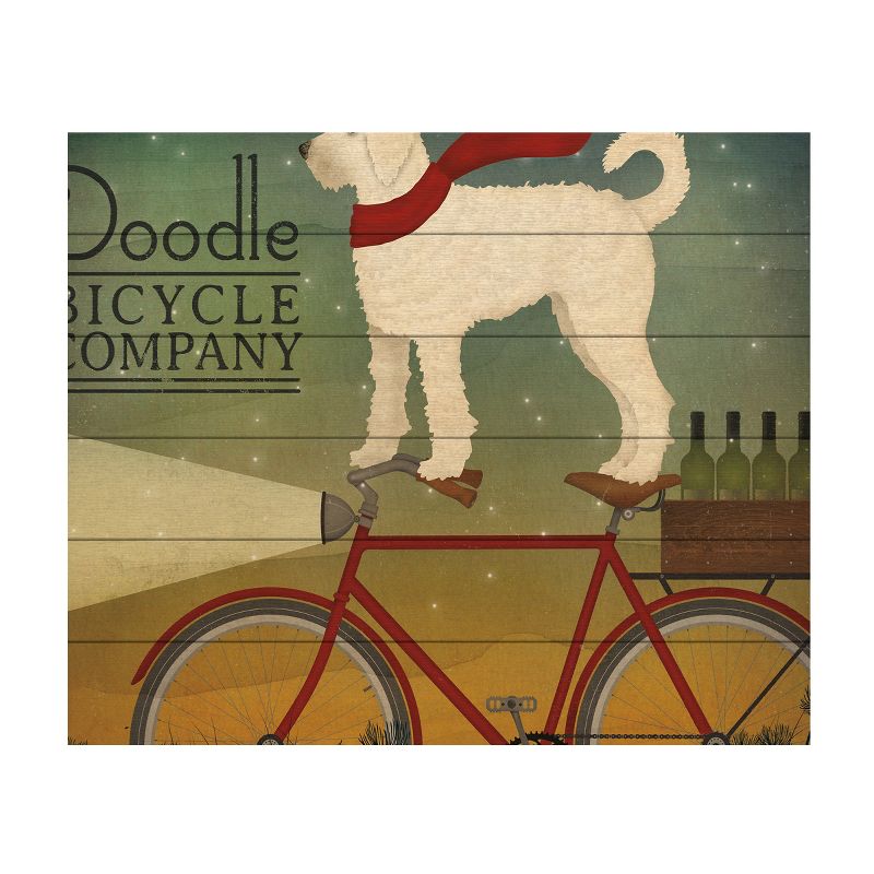 Trademark Fine Art -Ryan Fowler 'White Doodle on Bike Summer' Wood Slat Art, 2 of 5