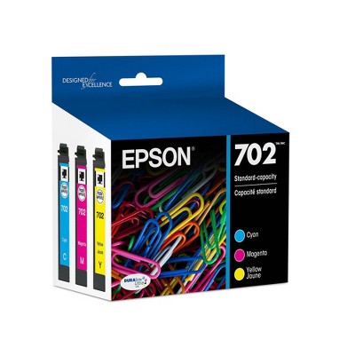 Epson 702 Single & 3pk Ink Cartridges - Black,
