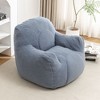 CAVINAS Teddy Fabric Comfy Foam Bean Bag Chair with Armrest,Soft Bean Bag Couch,Accent Chairs for Living Room - 3 of 4