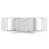 Black Bow Jewelry 7mm 14K White or Yellow Gold Flat Comfort Fit Band - 3 of 4