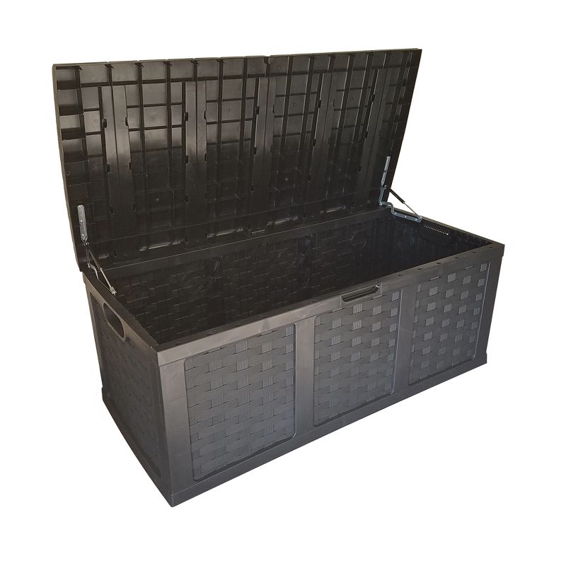 Starplast 153 Gallon Plastic Deck Box Black, 2 of 10