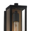 Possini Euro Design Berk Modern Wall Light Sconce Textured Black Gold Hardwire 4" Fixture Clear Glass for Bedroom Bathroom Vanity Reading Living Room - 3 of 4