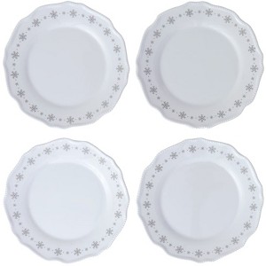 The Lakeside Collection Holiday Place Setting Collection - Set of 4 Salad Plates - 1 of 2