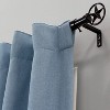 Lumi Home Furnishings 66"x120" Decorative Drapery Single Rod Set with Star finials Oil-Rubbed Bronze - 2 of 4