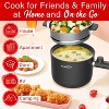 Brentwood 600-Watt 1.6-Qt. Multifunction Electric Hot Pot Cooker with Ceramic Non-Stick Ceramic Coating and Stainless-Steel Food Steamer, Black - 3 of 4