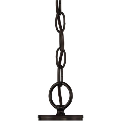 Stiffel Ferrers 26" Dark Bronze and Gold 6-Light Chandelier