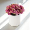 Unique Bargains Artificial Plants Hydrangea in Plastic Plastic 2.95"x2.95"x5.91" 1 Pcs - 2 of 4