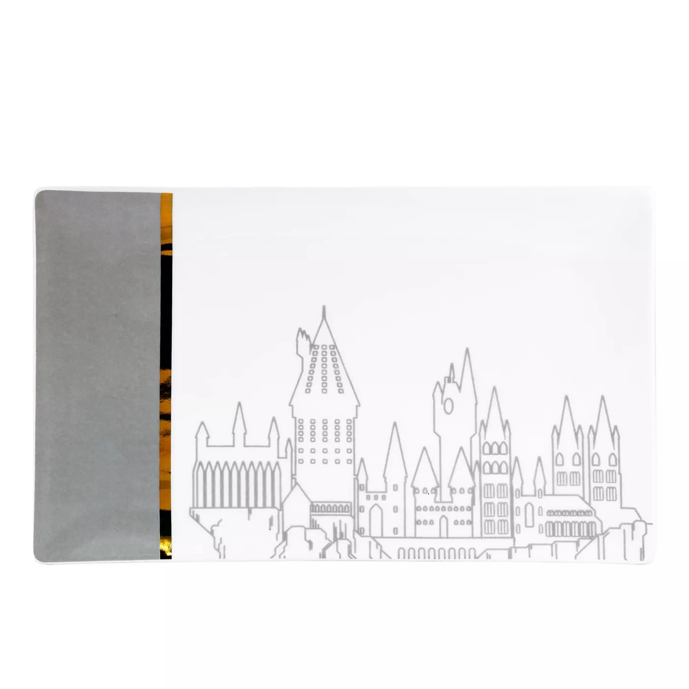 Seven20 Harry Potter Hogwarts Grey & Gold Ceramic Serving Platter - image 1 of 1