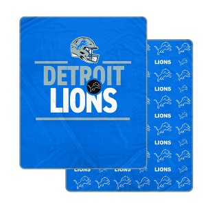 NFL Detroit Lions Campaign Double Sided Ultra Cozy Blanket : Target