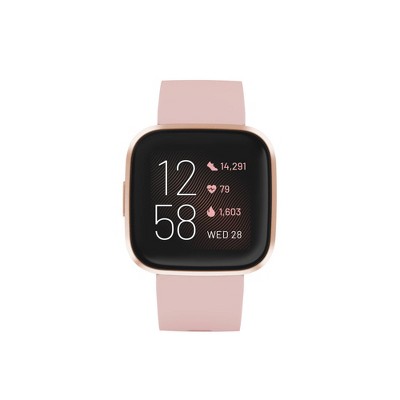  Fitbit Versa 3 Health & Fitness Smartwatch with GPS, 24/7 Heart  Rate, Alexa Built-in, 6+ Days Battery, Pink/Gold, One Size (S & L Bands  Included) : Sports & Outdoors