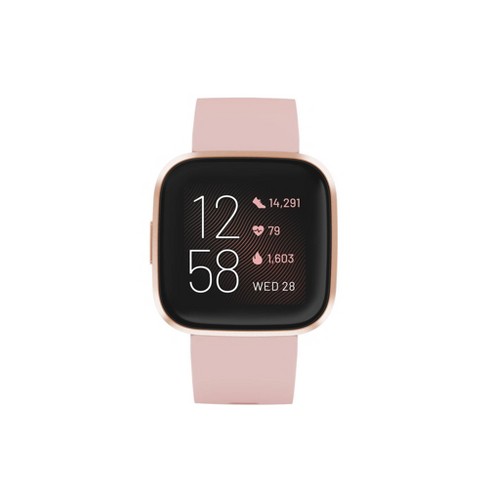 Fitbit Versa 2 Health & Fitness Smartwatch - Petal /Copper Rose Aluminum 