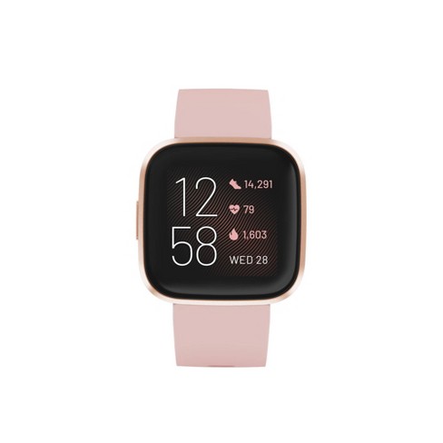 Fitbit Versa Smartwatch Copper Rose With Petal Band : Target