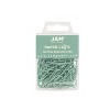 JAM Paper Colored Standard Paper Clips Small 1 Inch Teal Paperclips 21832064B - 2 of 4