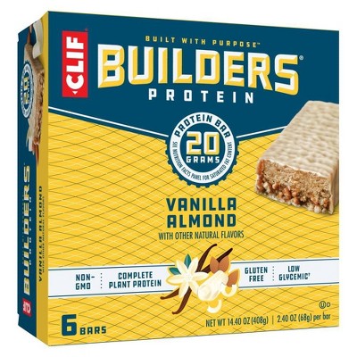 CLIF Bar Builders Protein Bars - Vanilla Almond - 20g Protein