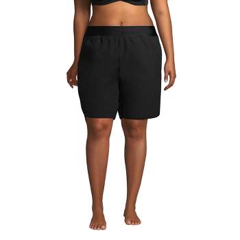 Swim 365 Women's Plus Size Boxer Swim Short, 14 - Black : Target