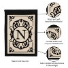 Evergreen Flag Cambridge Chic Letter N Monogram Applique Garden Flag - 12.5" Wide x 18" High - 3 of 4