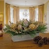 HGTV 11" Champagne Wishes Decorated Mixed Greenery Christmas Artificial Plant Arrangment - image 3 of 3