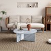 Versatile MDF Black Round Coffee Table for Various Interior Styles, Exhibiting Modern Minimalism and Nordic Charm - 2 of 4
